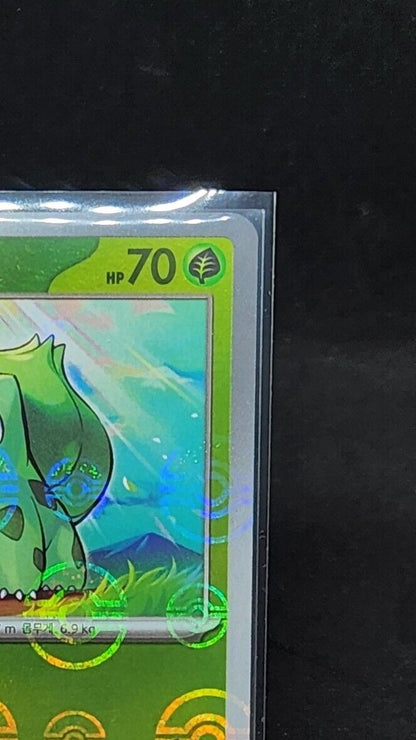 Bulbasaur 001/165 Reverse Holo Pokeball Holo Pokemon 151 Korean