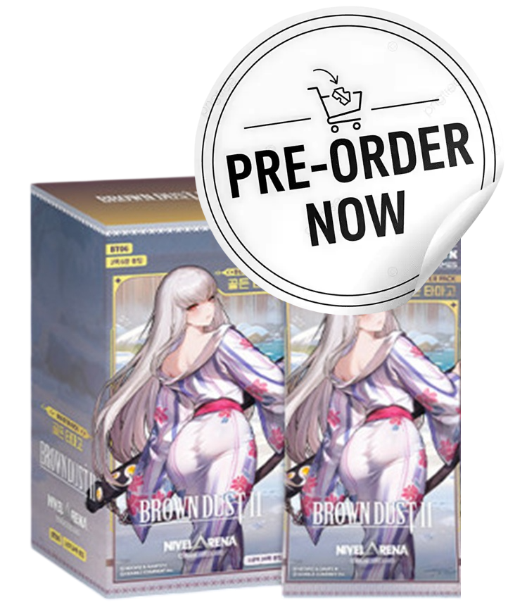 BT06 Golden Tamago Nivel Arena Brown Dust 2 Booster Box Korean Edition Pre-Order