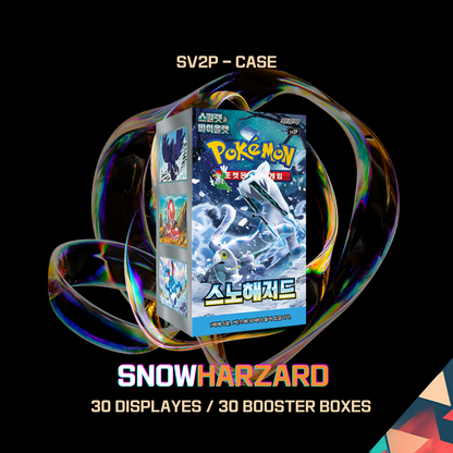 sv2P Snow Hazard  1 CASE 30 Booster Boxes Korean Factory Sealed
