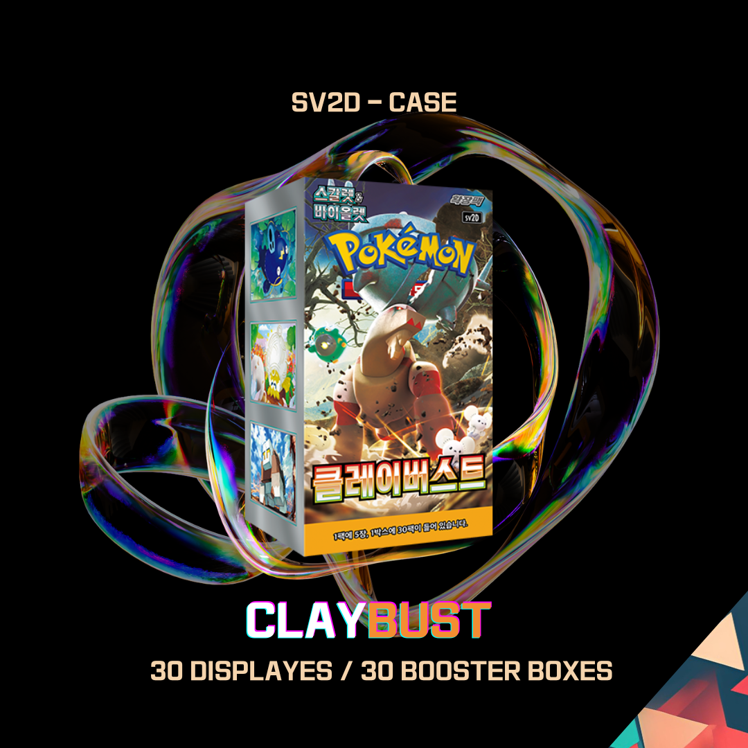 sv2D Clay Burst  1 CASE 30 Booster Boxes Korean Factory Sealed