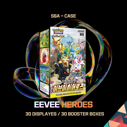 s6a Eevee Heroes 1 case 30 booster boxes factory sealed Korean